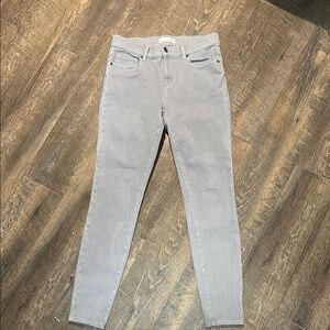 Made and Loved LOFT Gray‎ Denim Stretch Skinny Leggings Jeggings Sz 6 /28